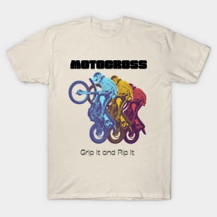 Vintage Motocross Grip N Rip T-Shirt